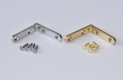 Premium Solid Brass Side Rail Hinges (pair)